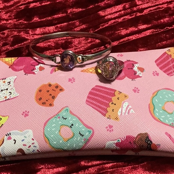 925 silver Bangle and Ring - Picture 2 of 6